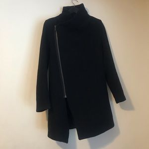 H&M black zip coat